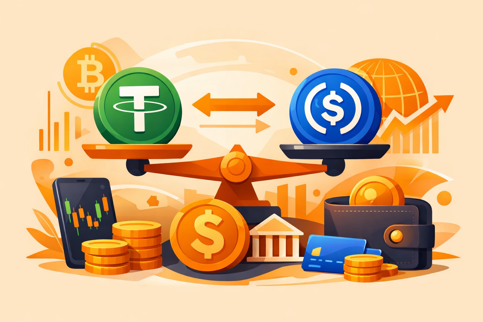Différence entre USDT et USDC : comprendre les principales stablecoins